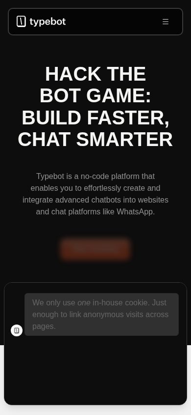 Typebot mobile preview